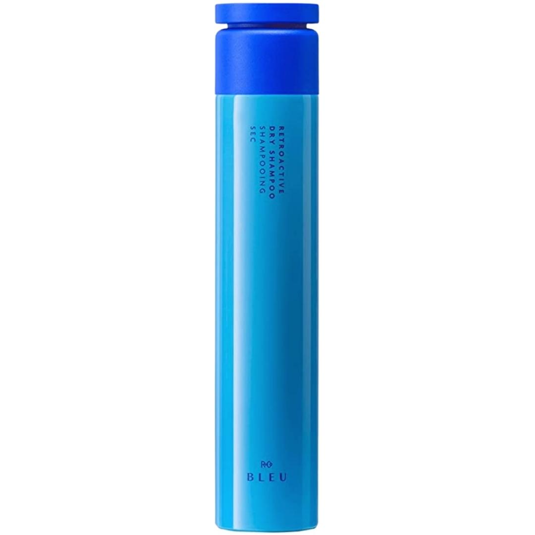 Blue can of R+Co Bleu Retroactive Dry Shampoo hair product