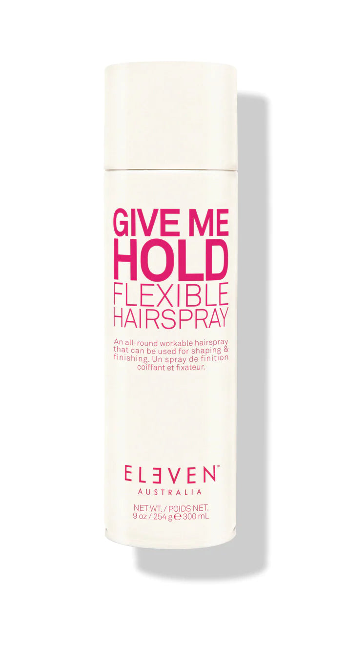 White can of Give Me Hold Flexible Hairspray by ELEVEN.